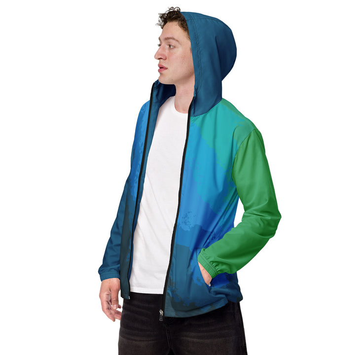 Men’s Windbreaker - Blue-Green Fog