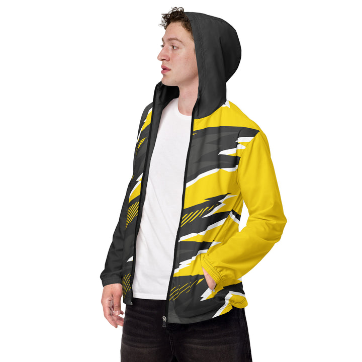 Men’s Windbreaker - Grey-Yellow Top