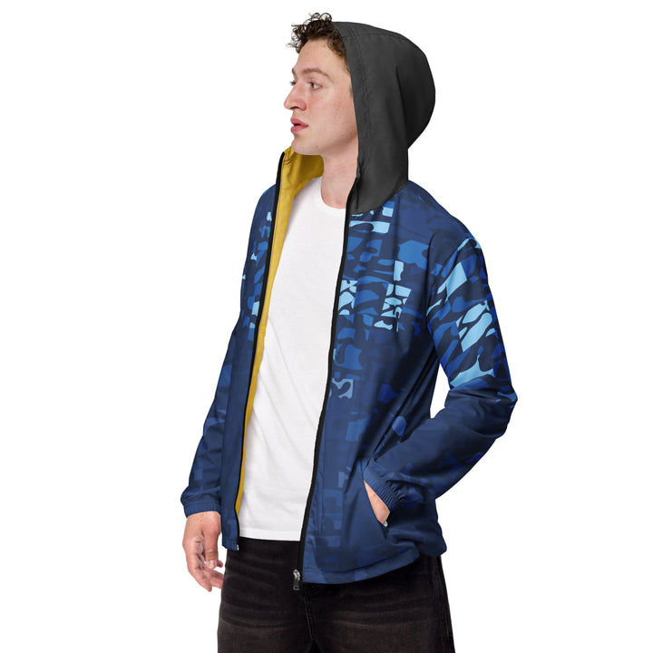 Men’s Windbreaker - Blue-Yellow Equal