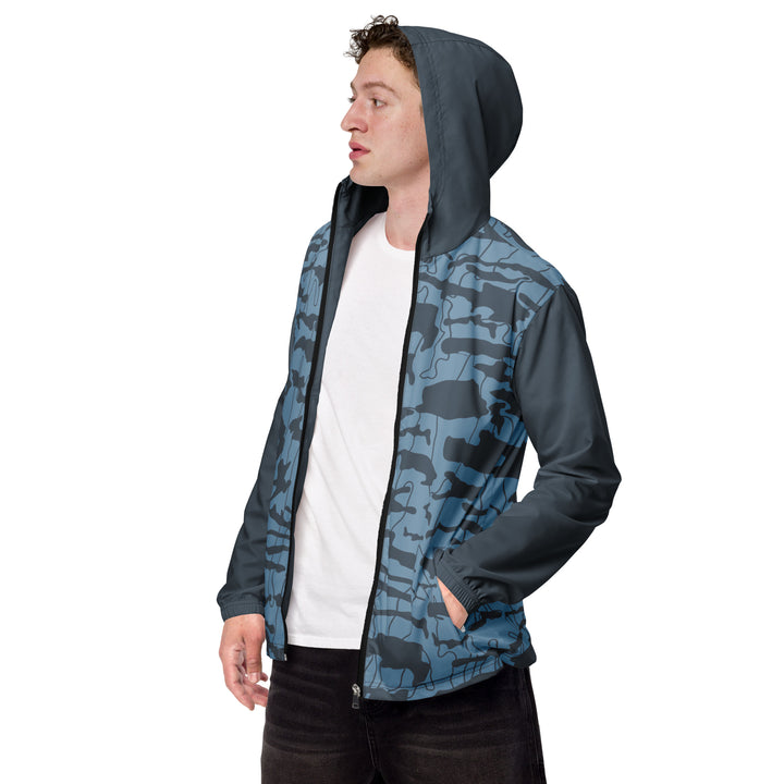 Men’s Windbreaker - Blue-Grey Mountain