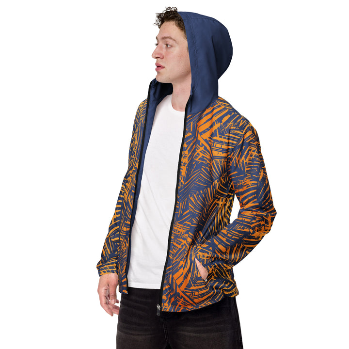 Men’s Windbreaker - Blue-Orange Leaves