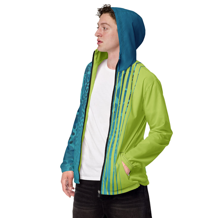 Men’s Windbreaker - Turquoise-Green Cell