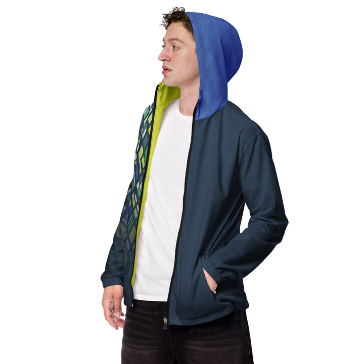 Men’s Windbreaker - Blue-Green Barrier