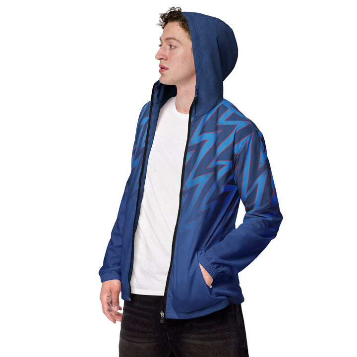 Men’s Windbreaker - Blue-Red Vibrate