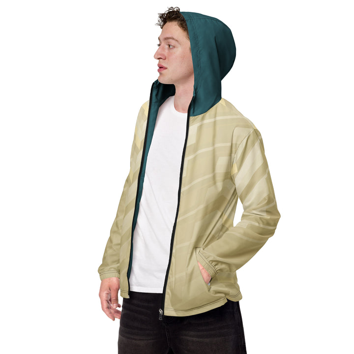 Men’s Windbreaker - Beige-Green Splint