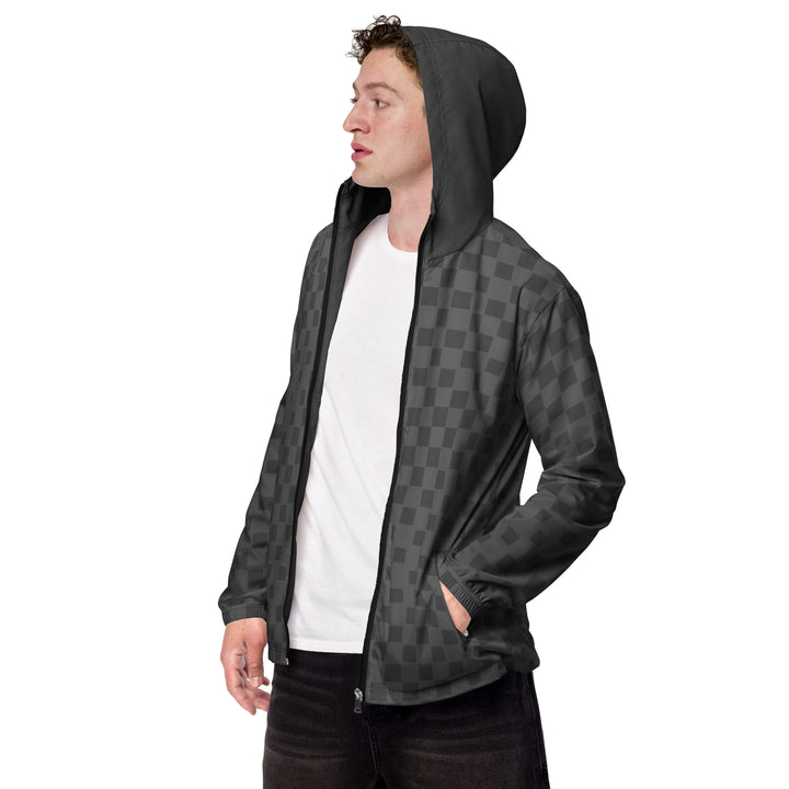 Men’s Windbreaker - Grey Checker