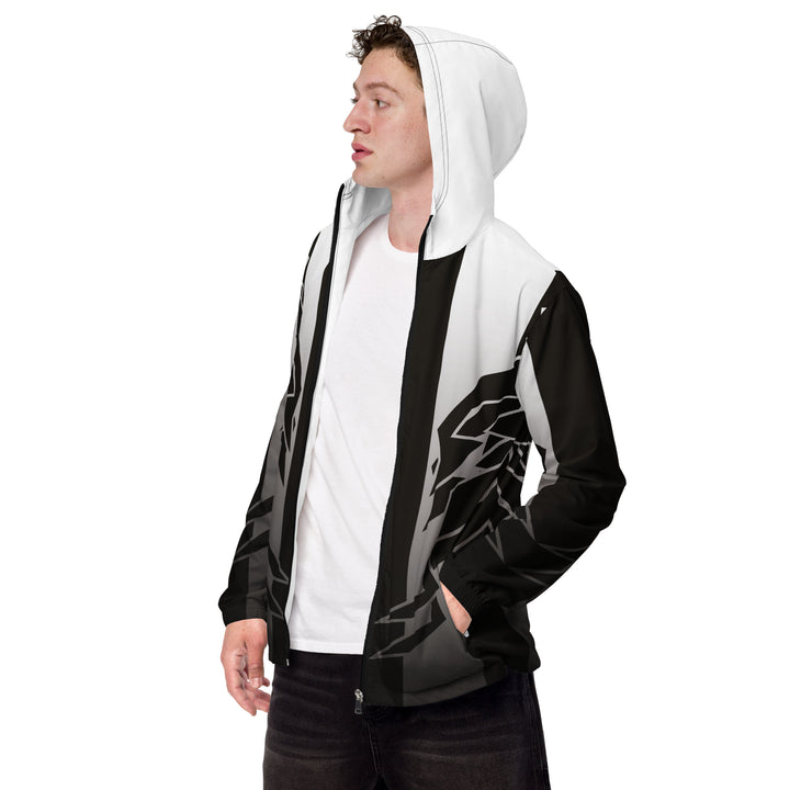 Men’s Windbreaker - Black-White Bound