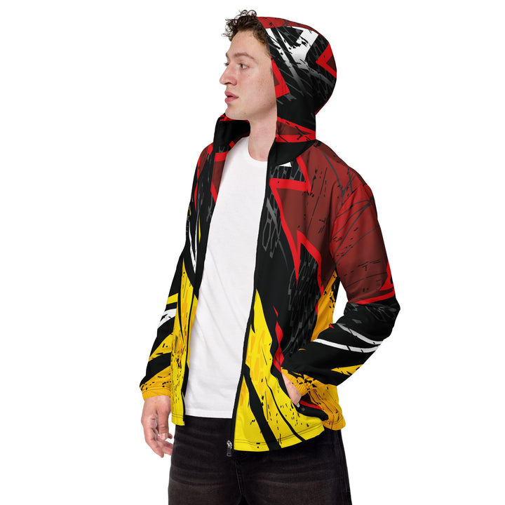 Men’s Windbreaker - Yellow-Black Blade