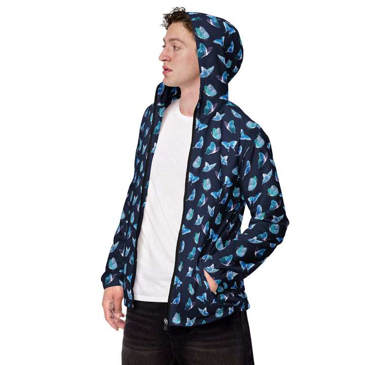 Men’s Windbreaker - Blue Butterfly