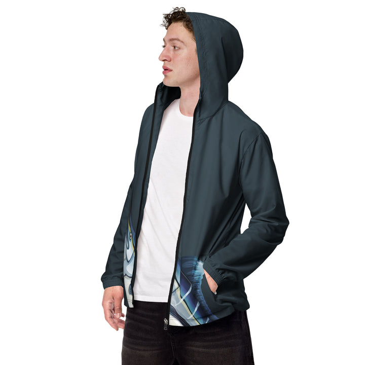 Men’s Windbreaker - Grey Swordfish