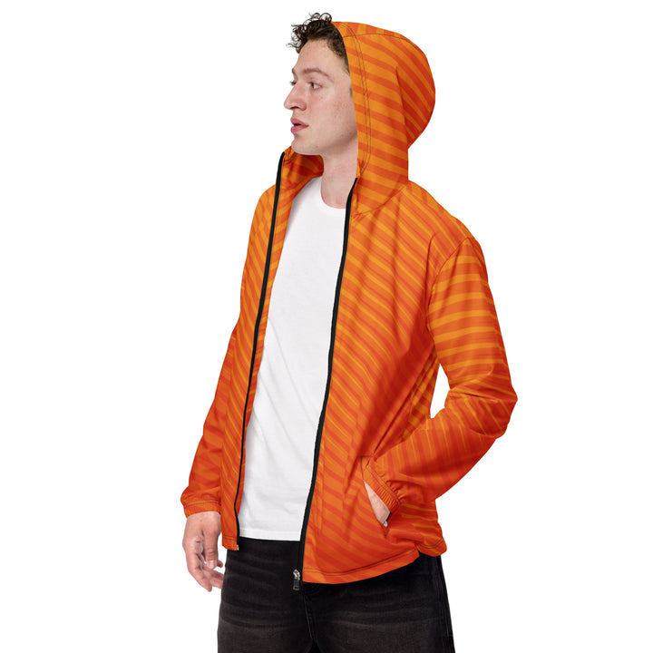 Men’s Windbreaker - Orange Spike