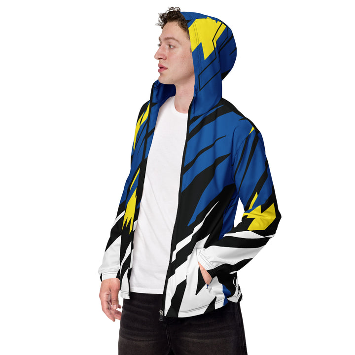 Men’s Windbreaker - Black-Blue Flash