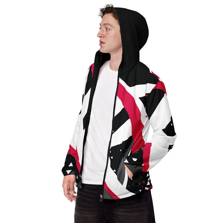 Men’s Windbreaker - Black-White Shrink