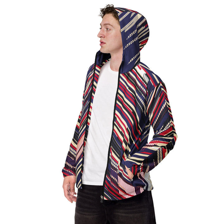 Men’s Windbreaker - Purple-Red Dart