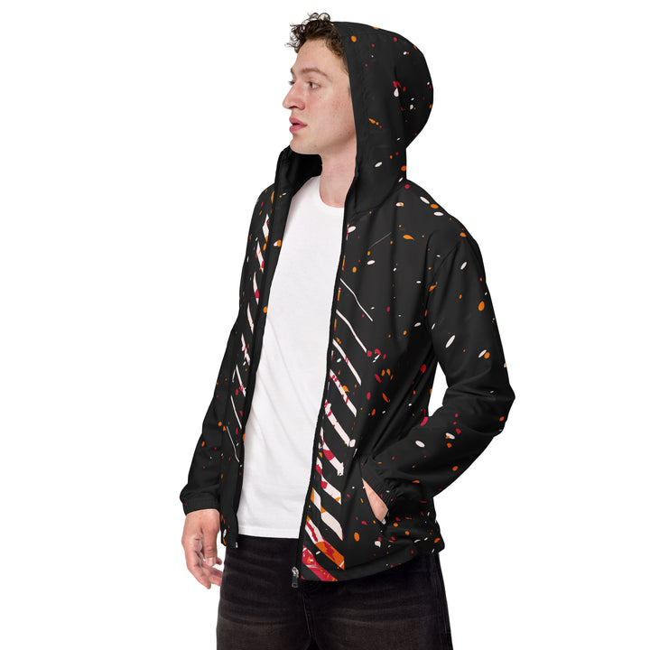 Men’s Windbreaker - Black-White Block