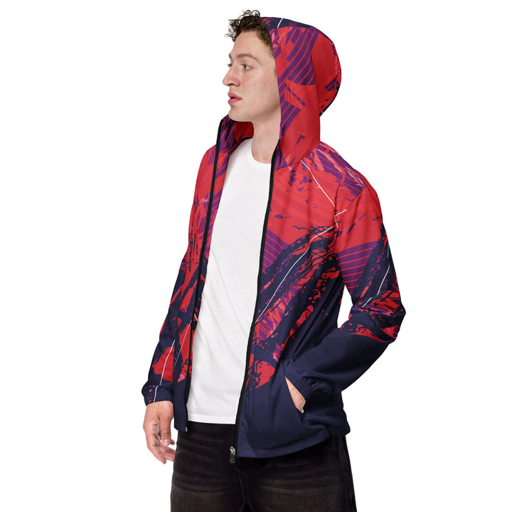 Men’s Windbreaker - Purple-Red Shield