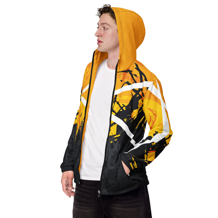 Men’s Windbreaker - Black-Yellow Halloween