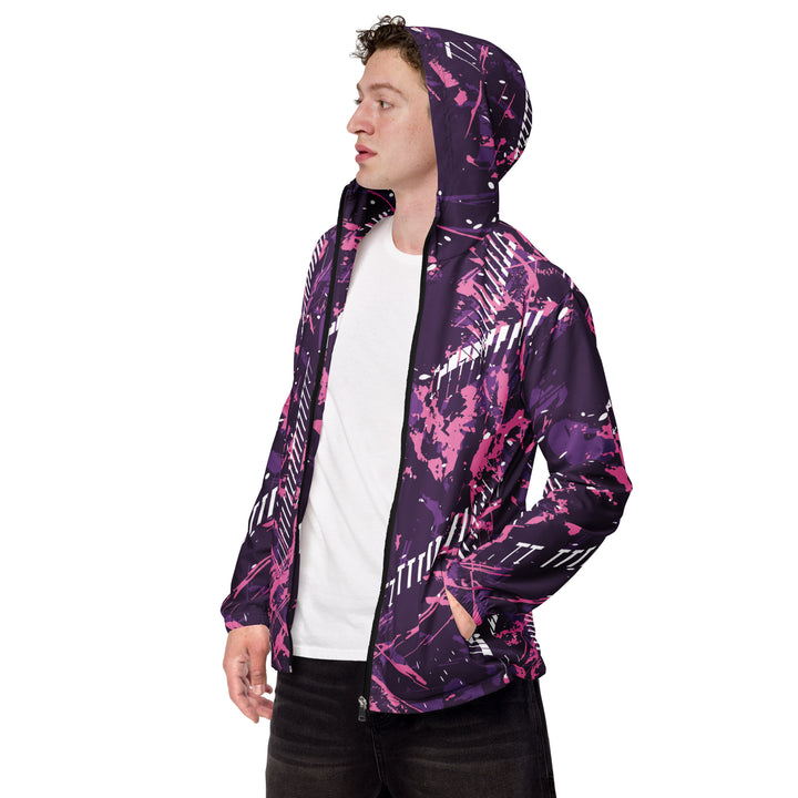 Men’s Windbreaker - Purple-White Limit