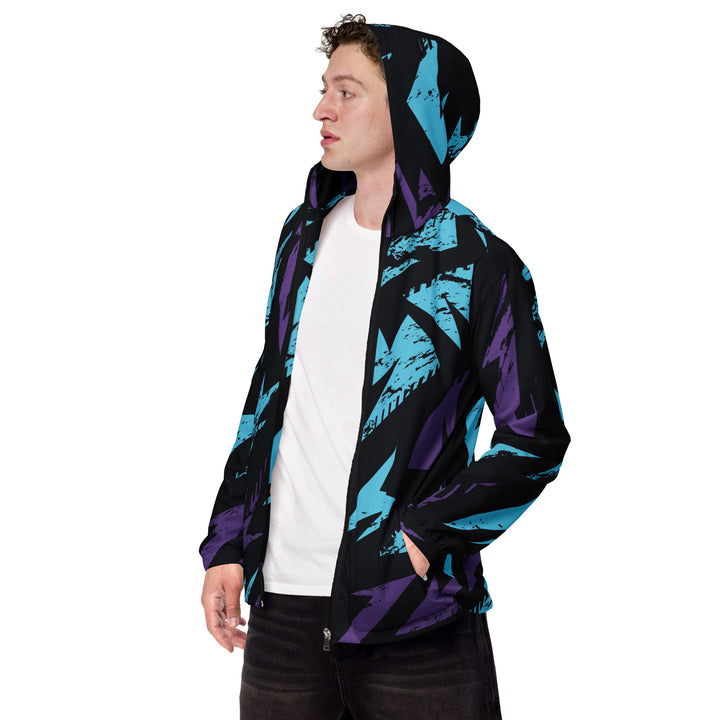 Men’s Windbreaker - Blue-Purple Split