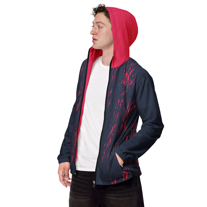 Men’s Windbreaker - Blue-Pink Ash