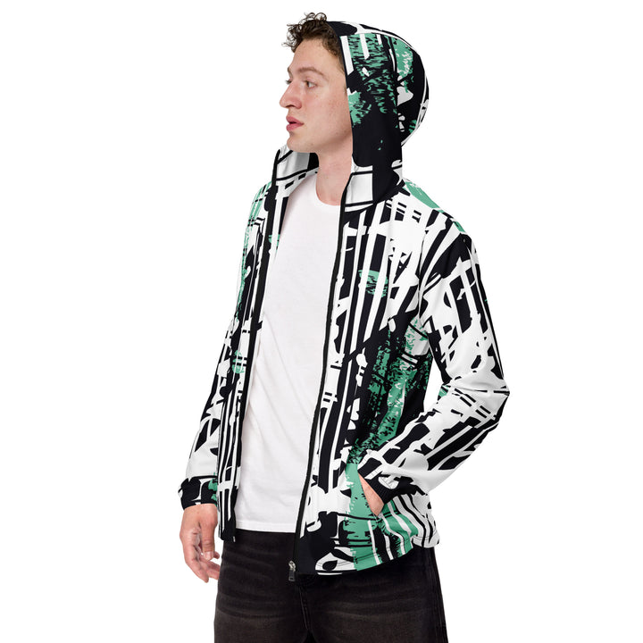 Men’s Windbreaker - White-Black Track