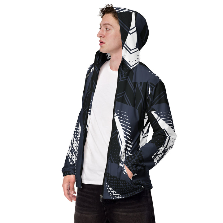 Men’s Windbreaker - Black-White Track