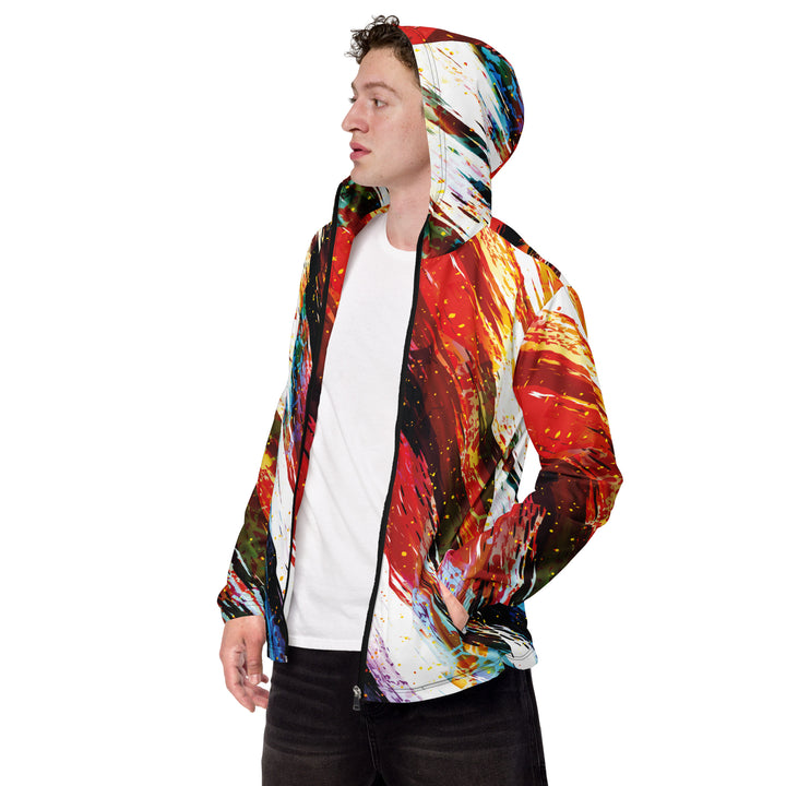 Men’s Windbreaker - White-Red Slam