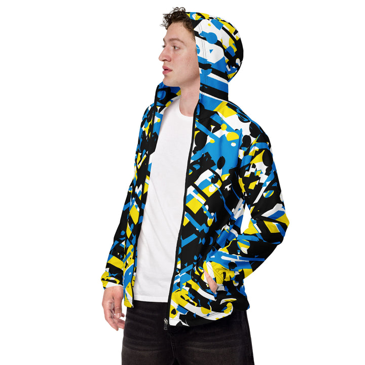 Men’s Windbreaker - Black-Yellow Track