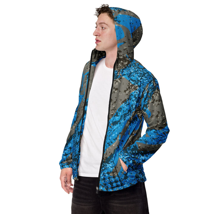 Men’s Windbreaker - Grey-Blue Mix