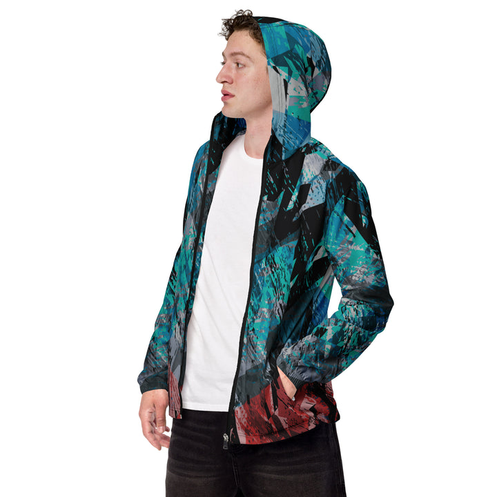 Men’s Windbreaker - Blue-Red Smash