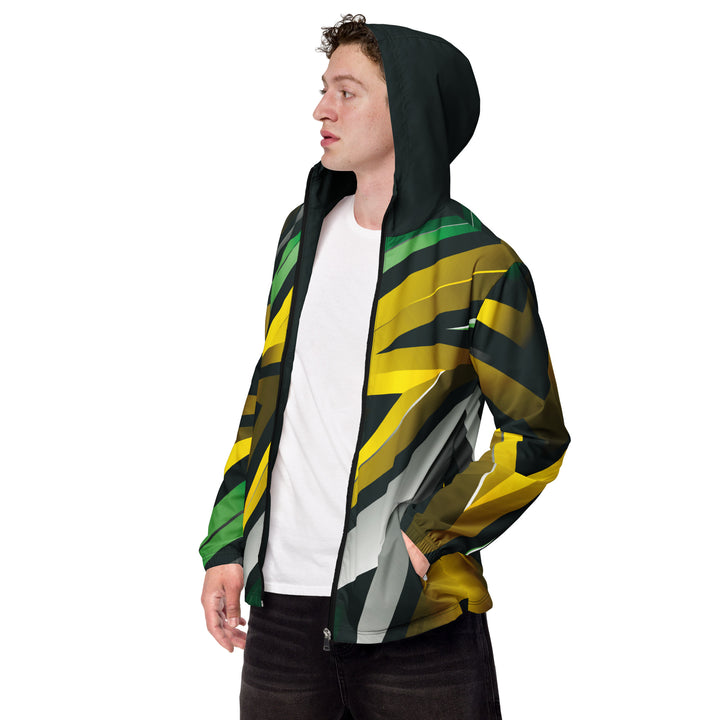 Men’s Windbreaker - Yellow-Green Trace