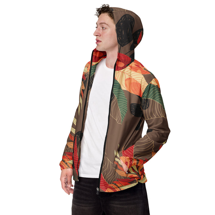 Men’s Windbreaker - Brown-Red Jungle