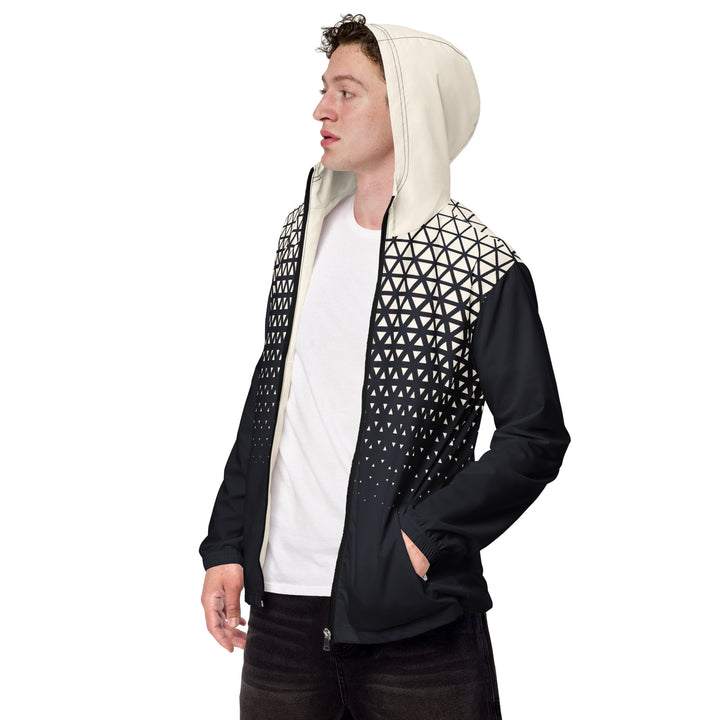 Men’s Windbreaker - Black-White Fade