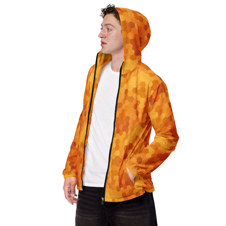 Men’s Windbreaker - Orange Comb