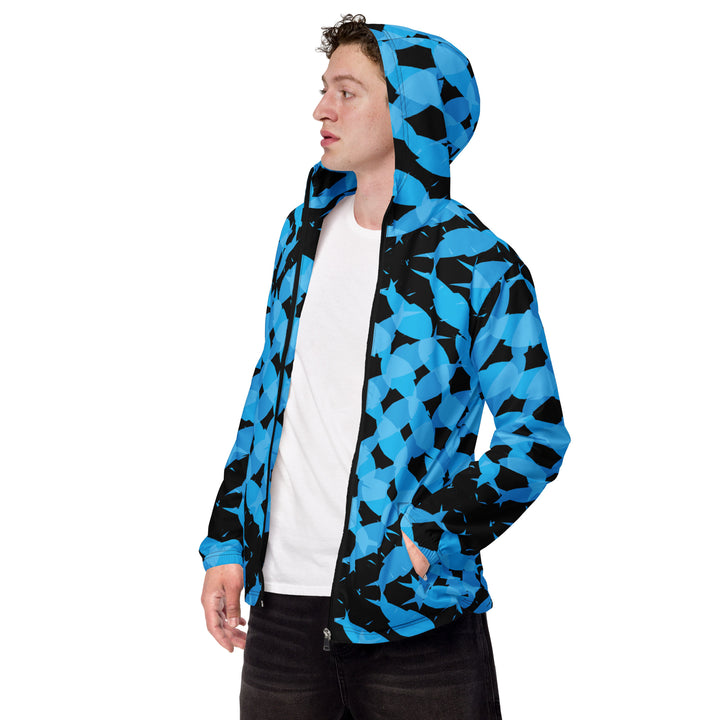 Men’s Windbreaker - Blue-Black Multiply