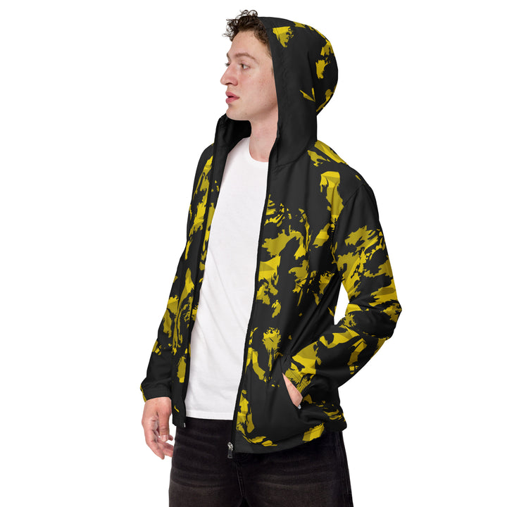 Men’s Windbreaker - Black-Yellow Fighter