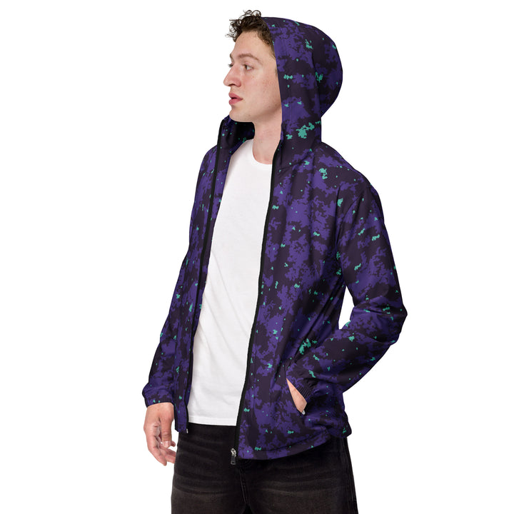 Men’s Windbreaker - Purple-Blue Space