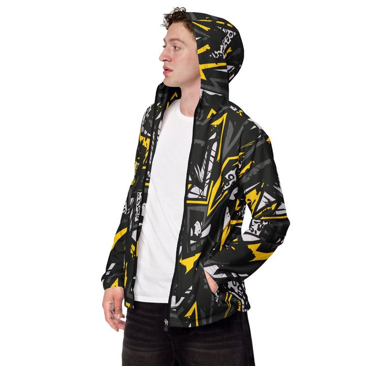 Men’s Windbreaker - Black-Yellow Power