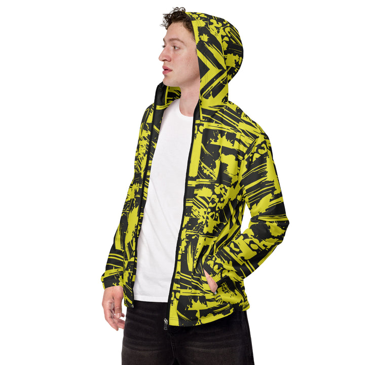 Men’s Windbreaker - Yellow-Black Story