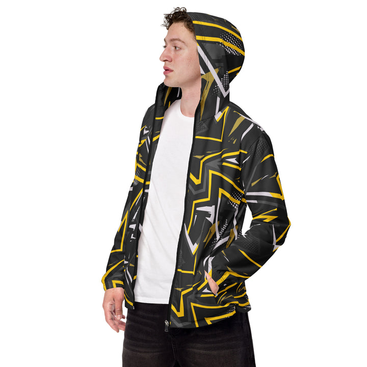 Men’s Windbreaker - Black-Yellow Tension