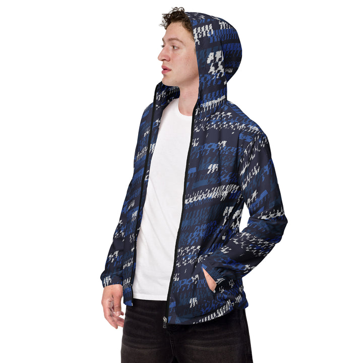 Men’s Windbreaker - Blue-White Repeat