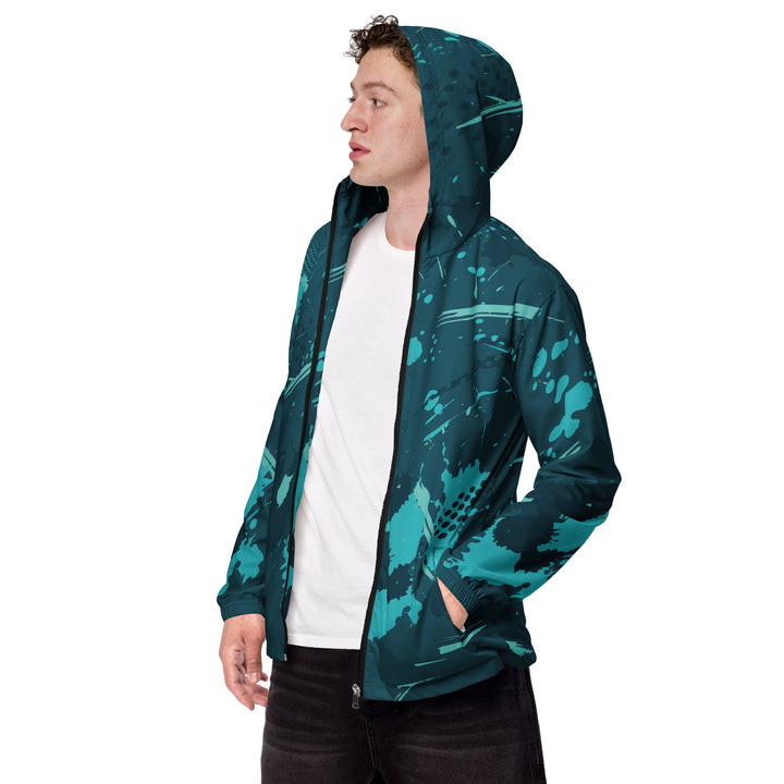 Men’s Windbreaker - Green Paint