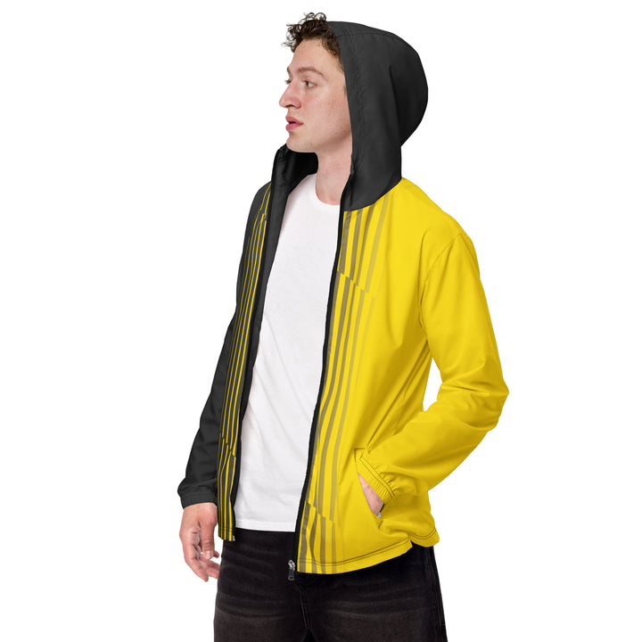 Men’s Windbreaker - Black-Yellow Fade