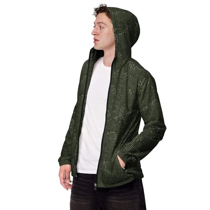 Men’s Windbreaker - Green-Grey Camouflage