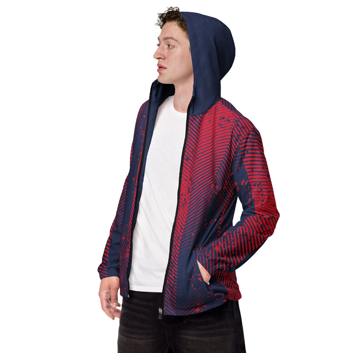 Men’s Windbreaker - Red-Blue Street