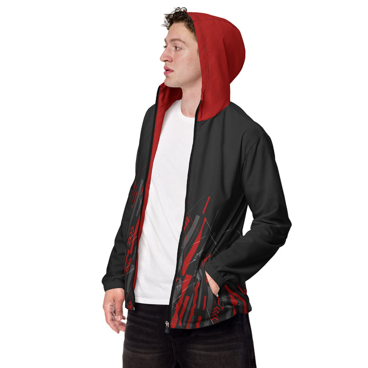 Men’s Windbreaker - Black-Red Track