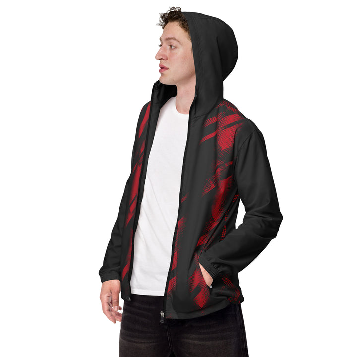 Men’s Windbreaker - Black-Red Chase