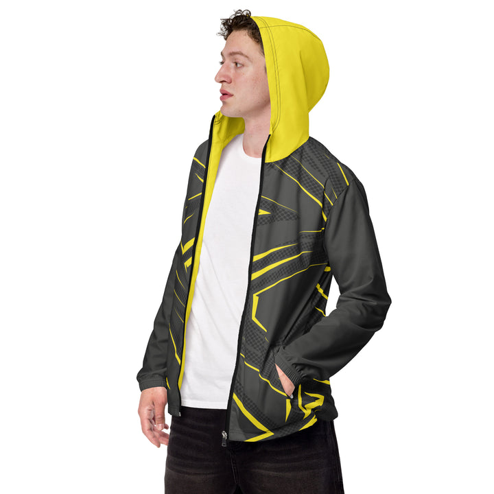 Men’s Windbreaker - Grey-Yellow Iron