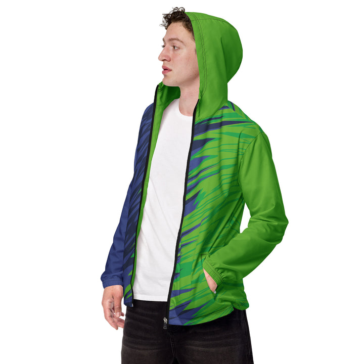 Men’s Windbreaker - Green-Blue Move