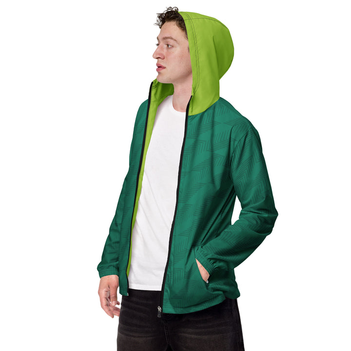 Men’s Windbreaker - Green Italic